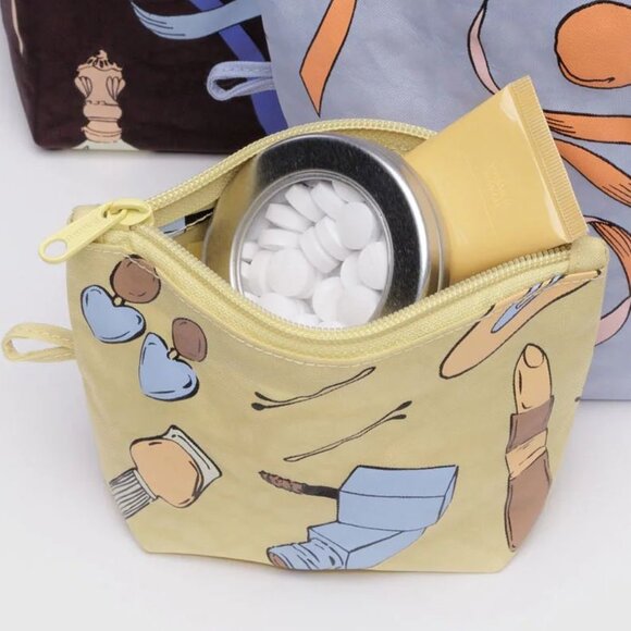 NWOT Baggu Go Pouch Small - Get Ready With Me (Butter) - Picture 4 of 5